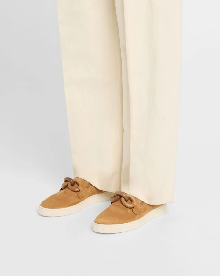 Pastora Suede and Wood Slip-On Sneakers - Image 4