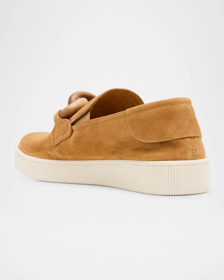 Pastora Suede and Wood Slip-On Sneakers - Image 5