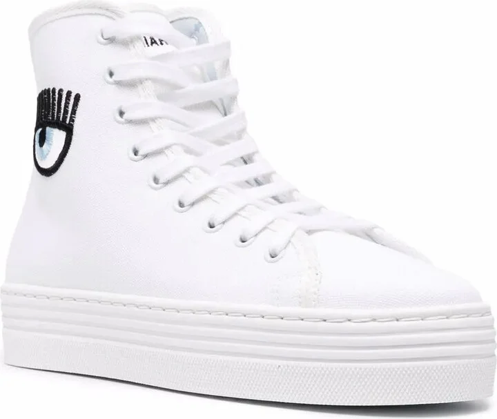 Patch-Detail Lace-Up Sneakers - Image 2