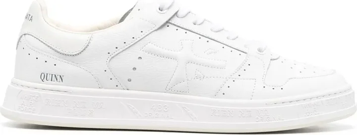 Patch-Detail Lace-Up Sneakers