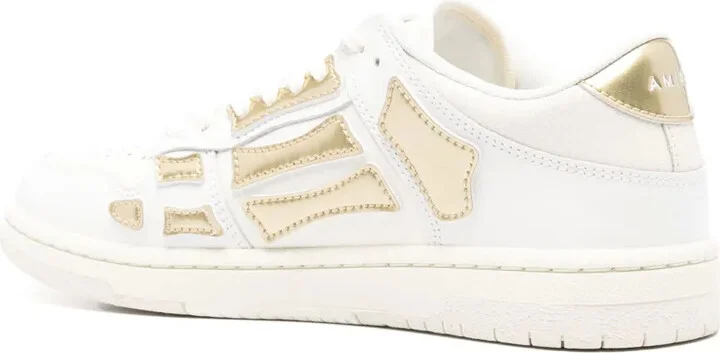 Patch-Detail Leather Sneakers - Image 3