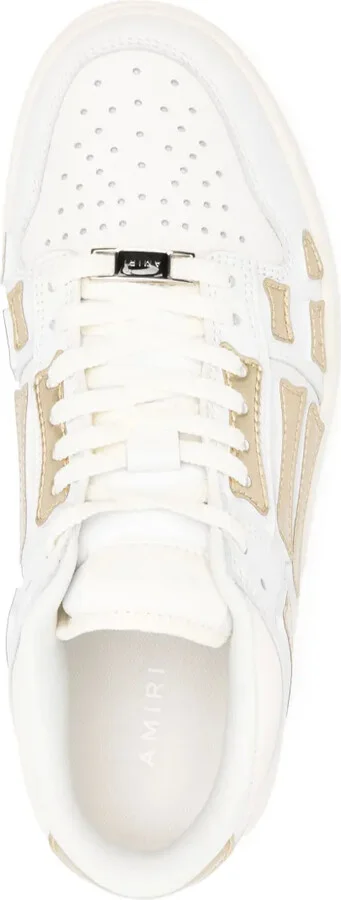 Patch-Detail Leather Sneakers - Image 4