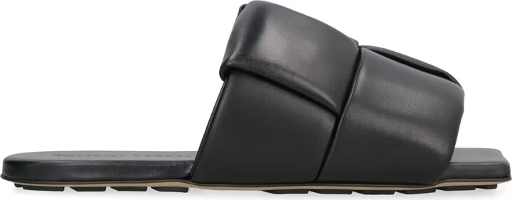 Patch Leather Mules