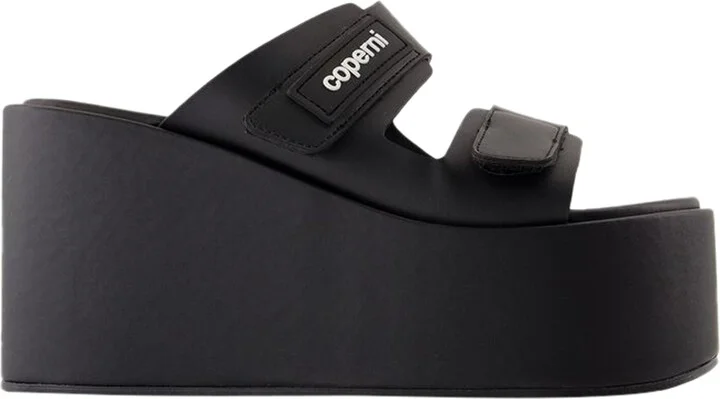Patch Wedge Sandals - Coperni - Synthetic - Black