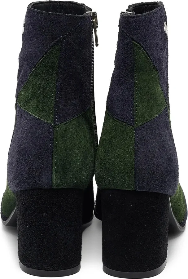 Patchwork Block-Heel Boots - Image 3