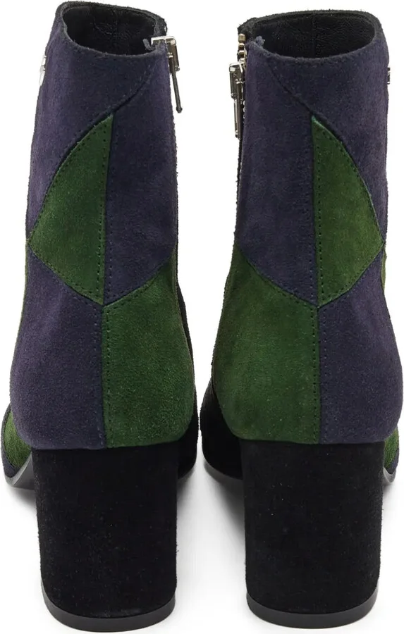 Patchwork Block-Heels Boots - Image 3