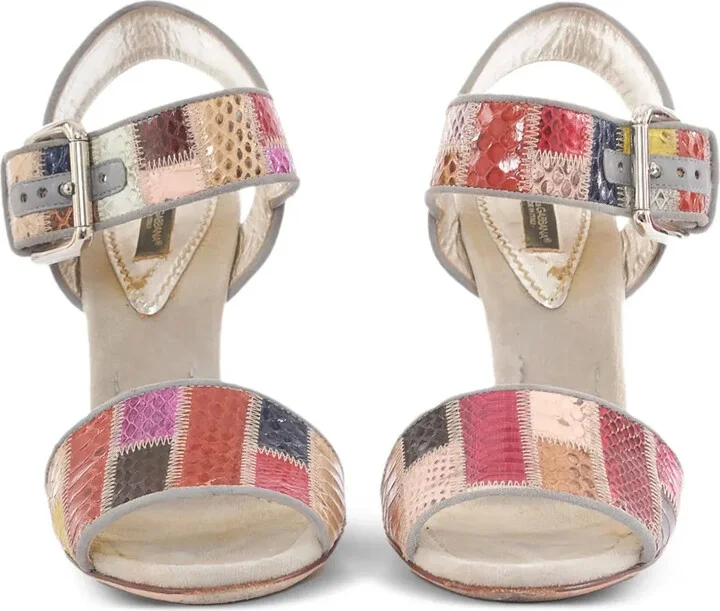Patchwork-Design Sandals - Image 4