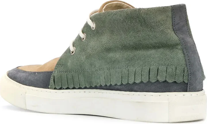 Patchwork Lace-Up Sneakers - Image 3