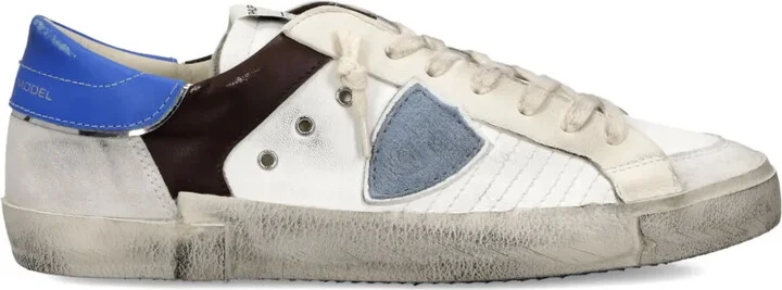 Patchwork Leather Low-Top Sneakers