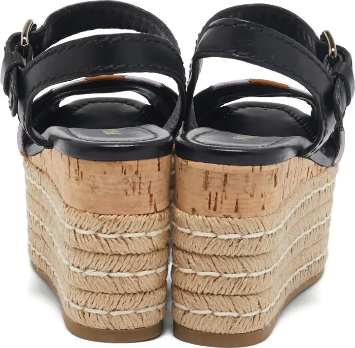 Patchwork Platform Sandals - Image 3