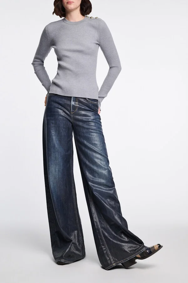 Patchwork striped Western-style Chelsea boots - Image 3