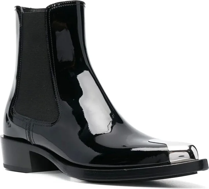 Patent Ankle Boots - Image 2