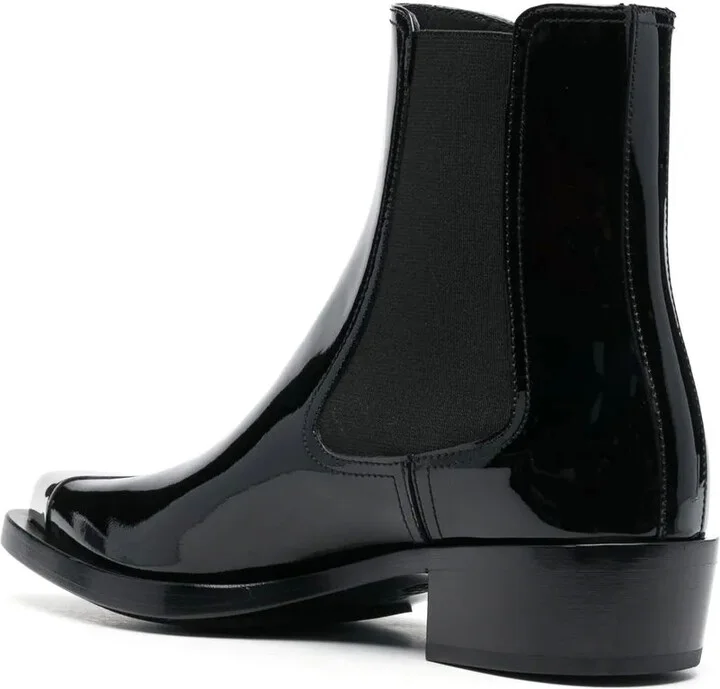 Patent Ankle Boots - Image 3