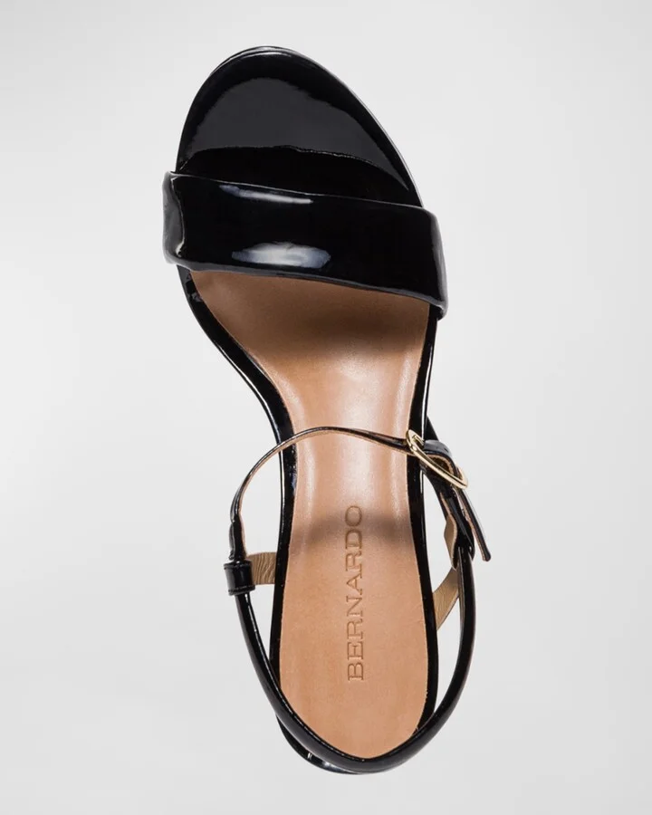 Patent Ankle-Strap Platform Sandals - Image 7