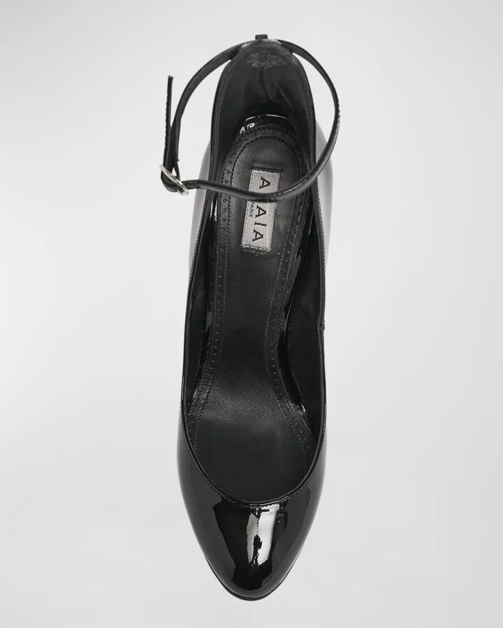Patent Ankle-Strap Stiletto Pumps - Image 2