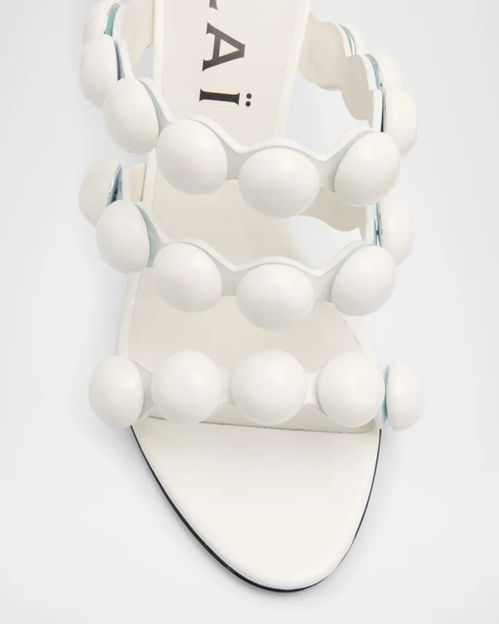 Patent Bubble Ankle-Strap Sandals - Image 2