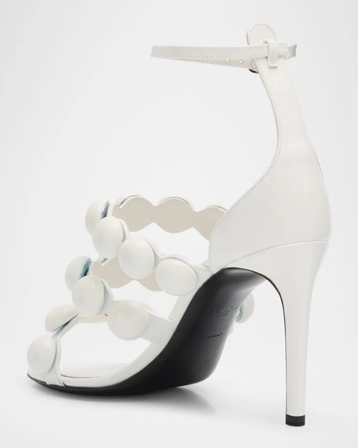 Patent Bubble Ankle-Strap Sandals - Image 6