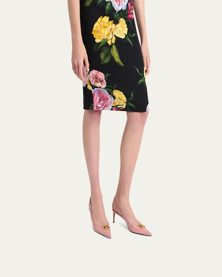 Patent DG Medallion Slingback Pumps - Image 2