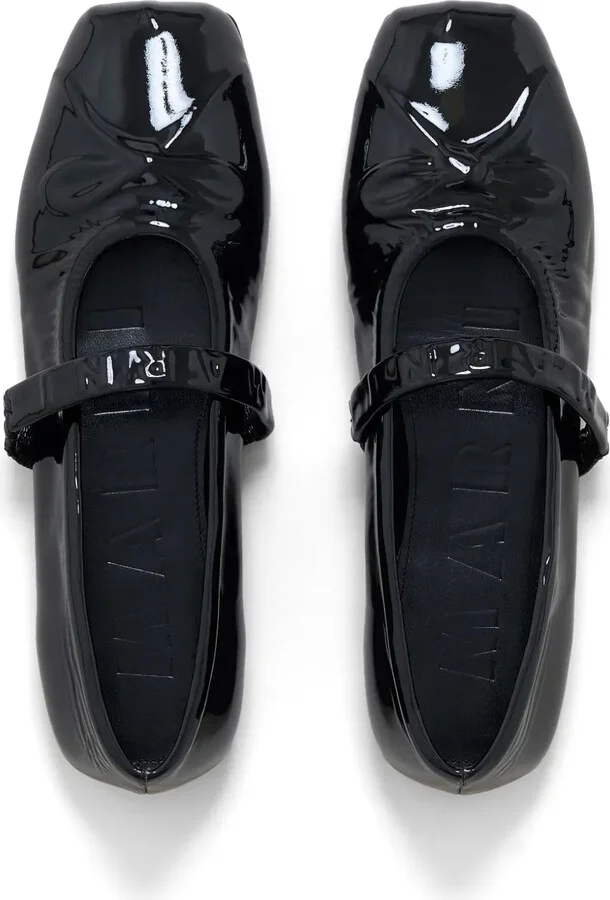 Patent-Finish Ballerina Shoes - Image 4