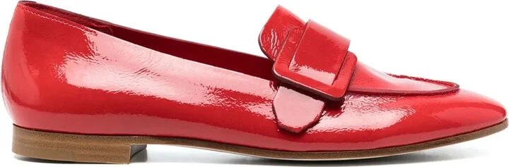Patent-Finish Calf-Leather Loafers