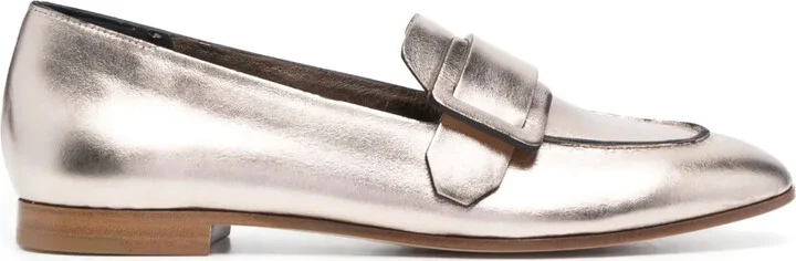 Patent-Finish Calf-Leather Loafers