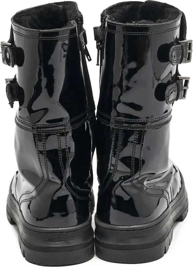 Patent-Finish Combat Boots - Image 4