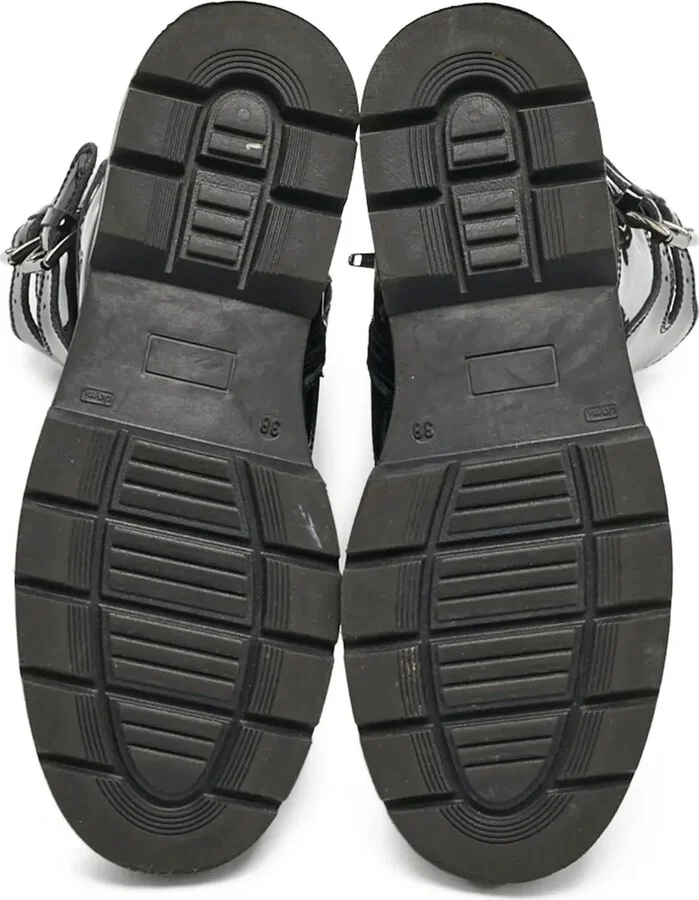 Patent-Finish Combat Boots - Image 5