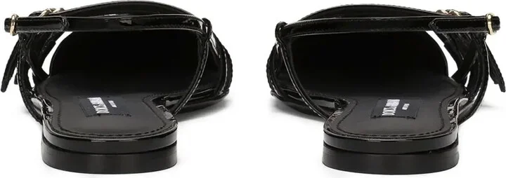 Patent-Finish Leather Ballerina Shoes - Image 3