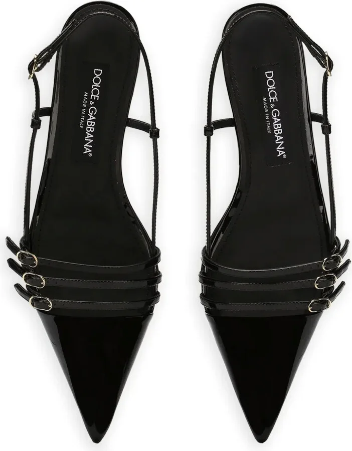 Patent-Finish Leather Ballerina Shoes - Image 4