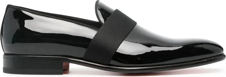 Patent-Finish Leather Loafers
