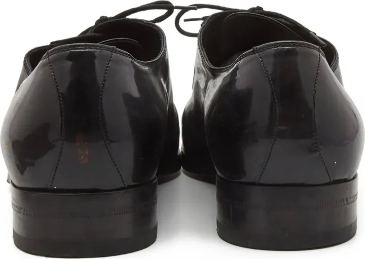 Patent-Finish Leather Oxford Shoes - Image 4