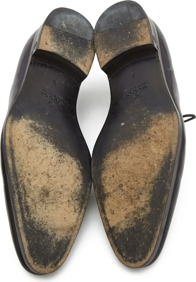 Patent-Finish Leather Oxford Shoes - Image 5