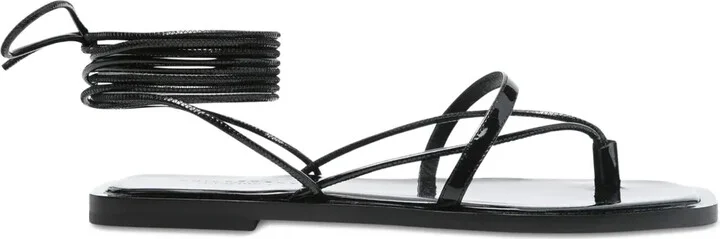Patent-Finish Sandals
