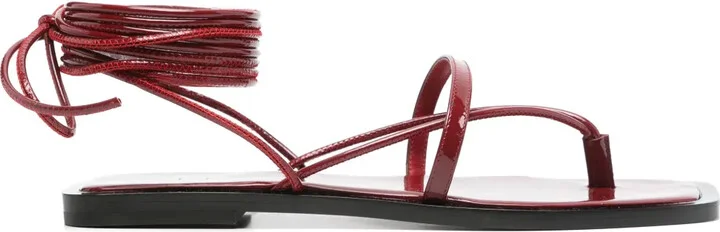 Patent Flat Sandals
