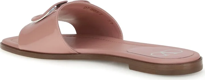 Patent Leathe Vlogo Slide Sandals - Image 3