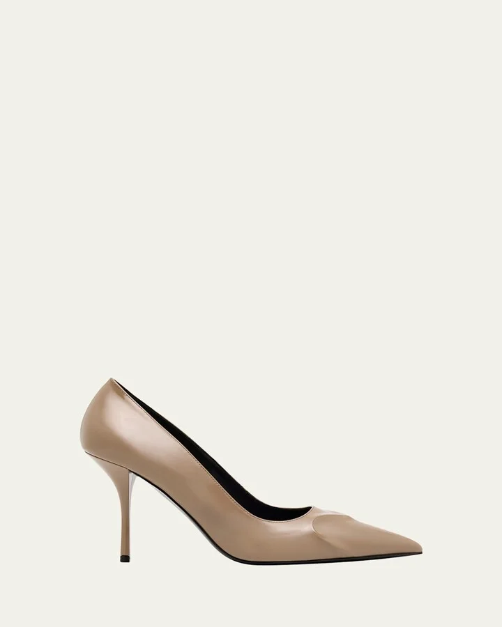 Patent Leather 3D Coeur Pumps