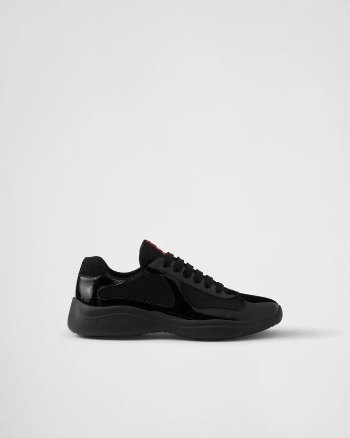 Patent leather and technical fabric Prada America's Cup sneakers - Image 2