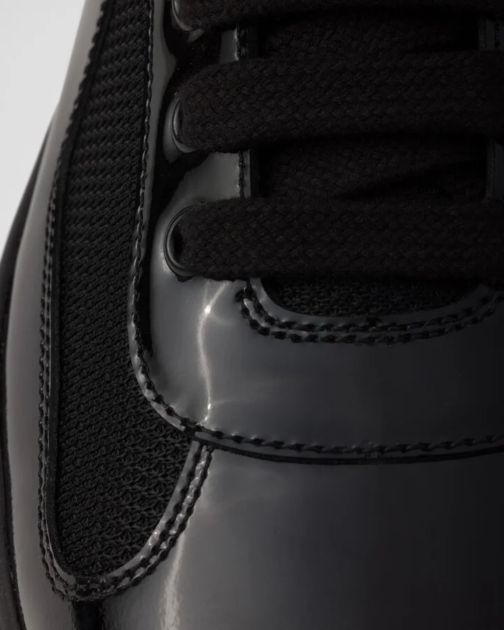 Patent leather and technical fabric Prada America's Cup sneakers - Image 6