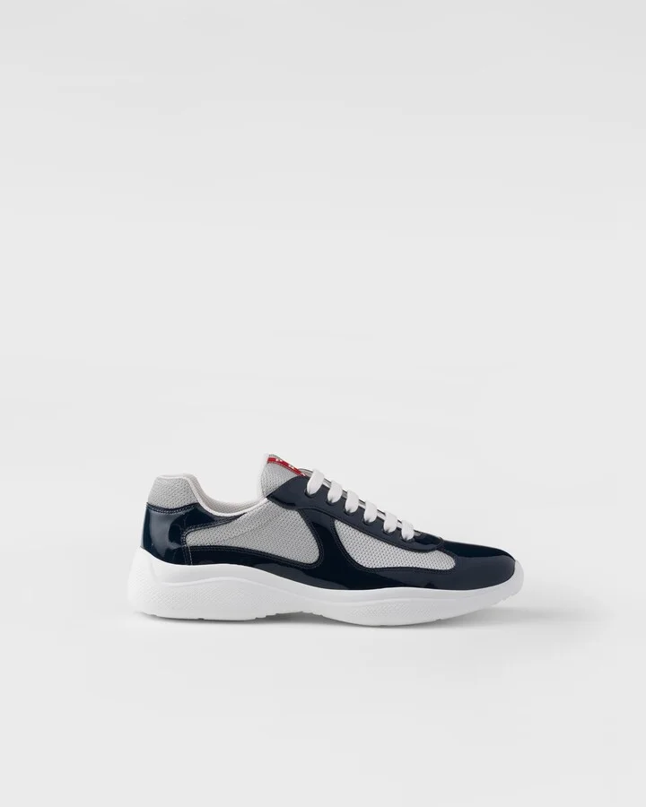 Patent leather and technical fabric Prada America's Cup sneakers - Image 2