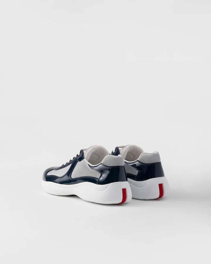 Patent leather and technical fabric Prada America's Cup sneakers - Image 4