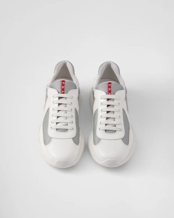 Patent leather and technical fabric Prada America's Cup sneakers - Image 3