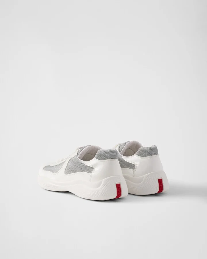 Patent leather and technical fabric Prada America's Cup sneakers - Image 4