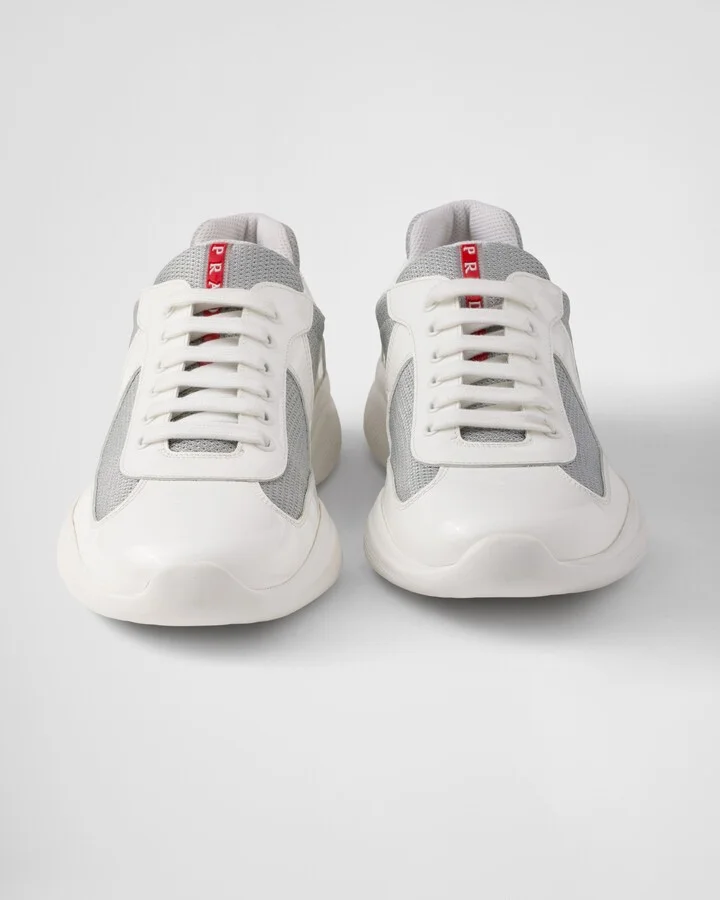 Patent leather and technical fabric Prada America's Cup sneakers - Image 5