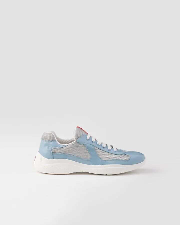 Patent leather and technical fabric Prada America's Cup sneakers - Image 2