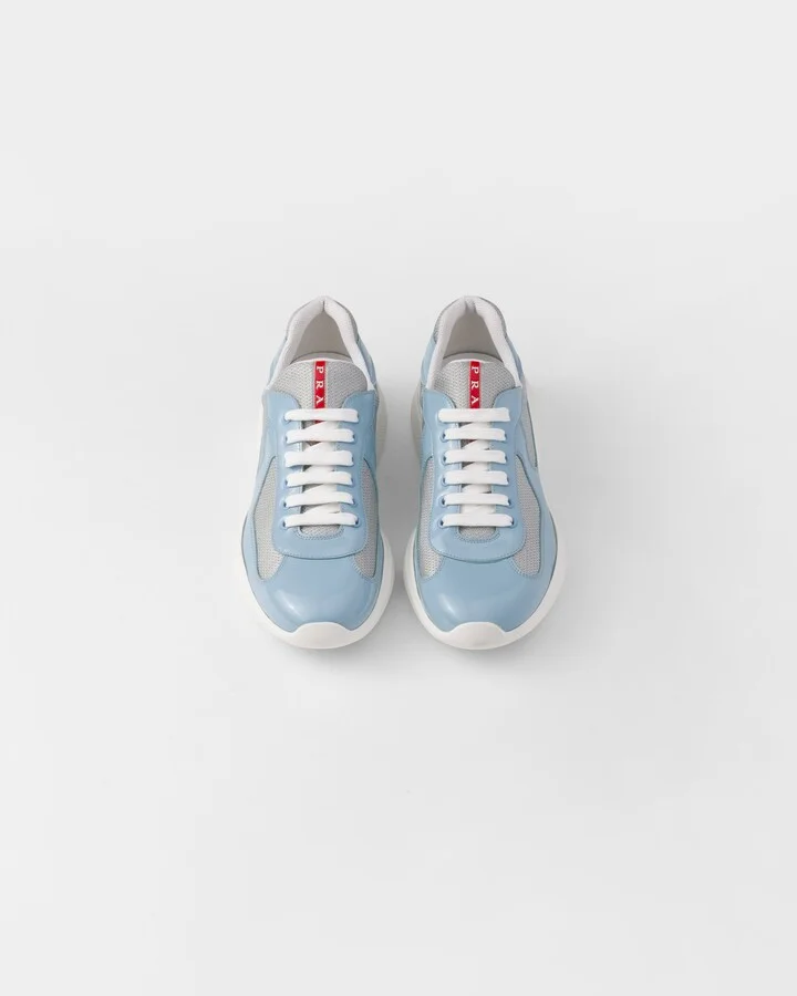 Patent leather and technical fabric Prada America's Cup sneakers - Image 4