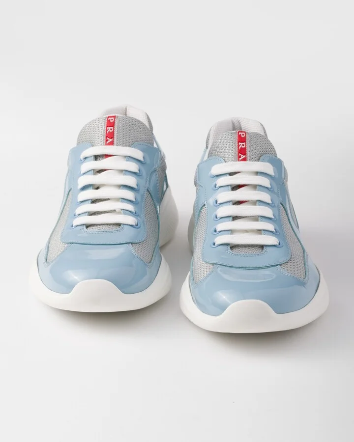 Patent leather and technical fabric Prada America's Cup sneakers - Image 6