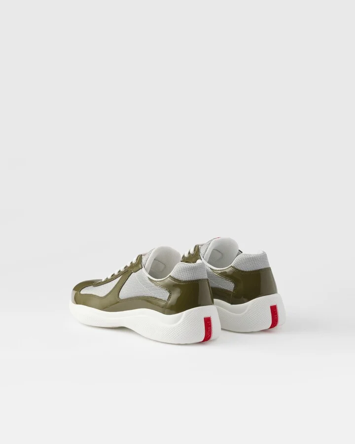 Patent leather and technical fabric Prada America's Cup sneakers - Image 4