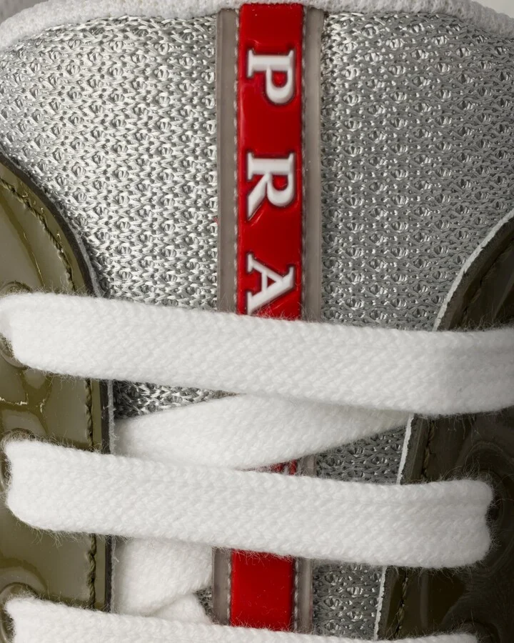 Patent leather and technical fabric Prada America's Cup sneakers - Image 5