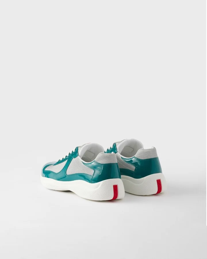Patent leather and technical fabric Prada America's Cup sneakers - Image 4