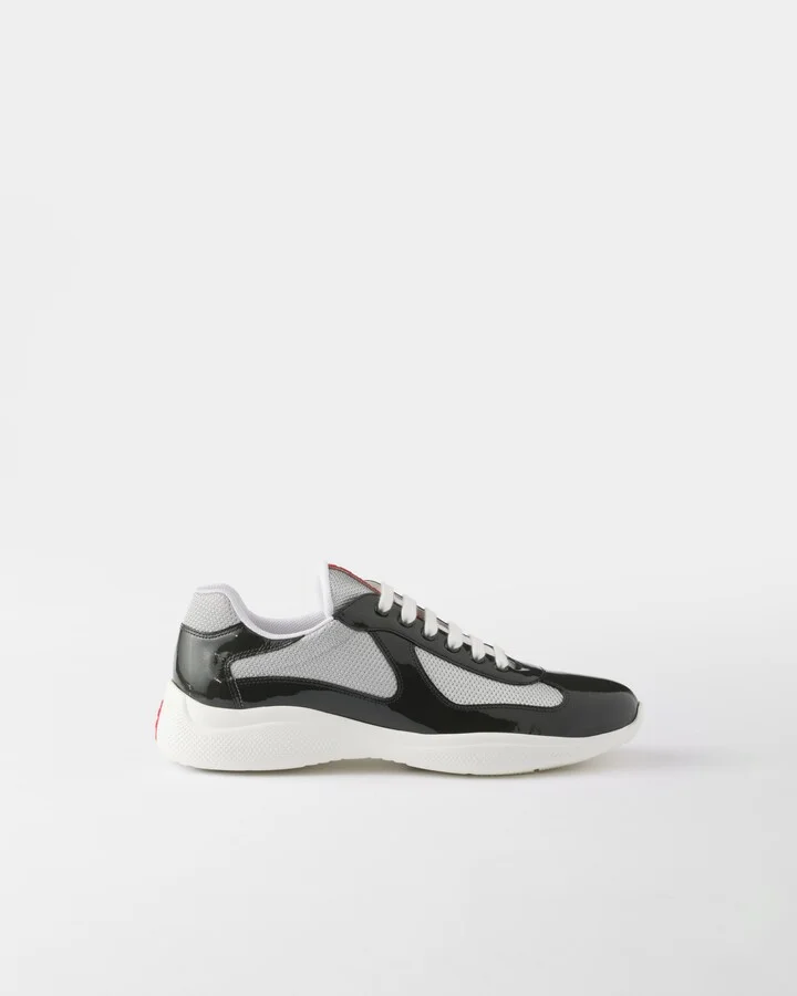 Patent leather and technical fabric Prada America's Cup sneakers - Image 2